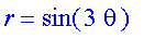 r = sin(3*theta)