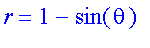 r = 1-sin(theta)